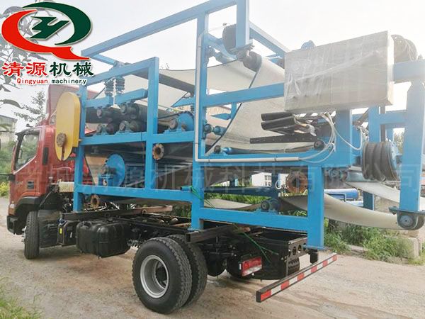 发往四川自贡的双网浓缩挤浆机