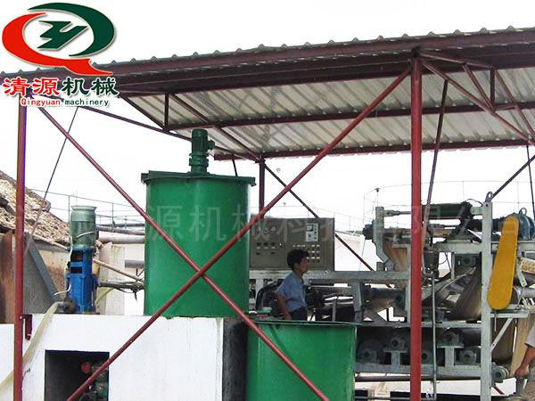 带式压滤机安装现场