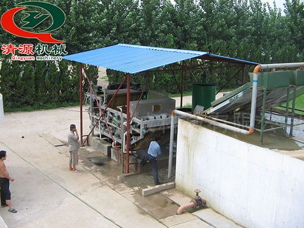 双网挤浆机安装现场