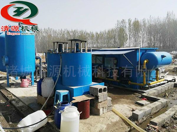 塑料污水处理设备安装现场