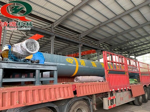 今日发货云南客户的螺旋蒸煮器